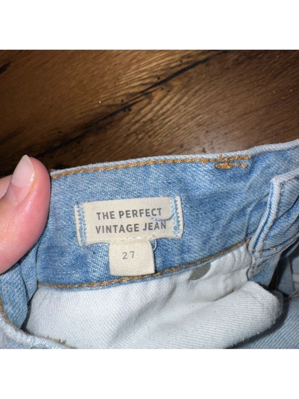 Madewell The Perfect Vintage Jean Light Wash Size 27 - Picture 6 of 7